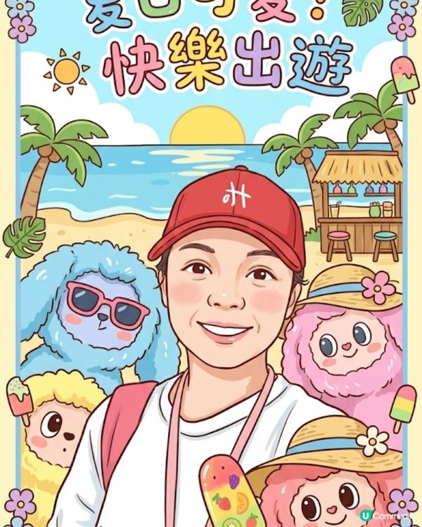 用Gemini AI生成的可愛海報…🥰
