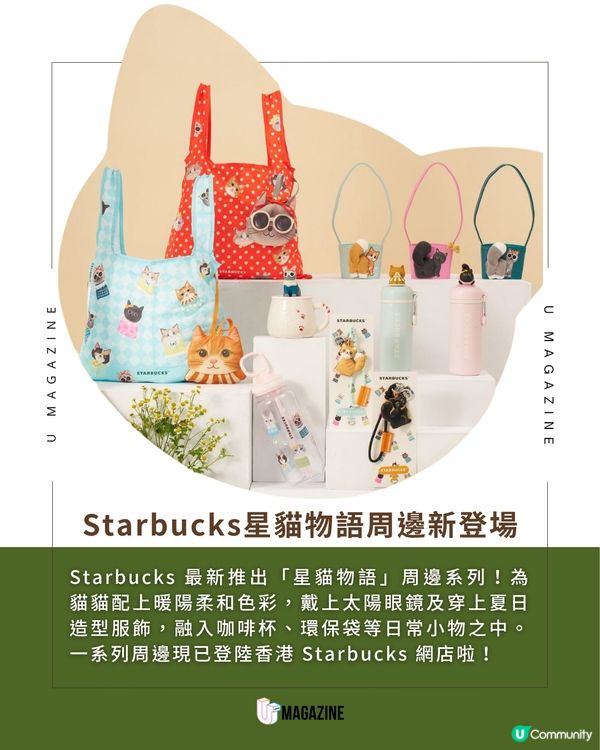 Starbucks全新星貓物語登陸香港🐈‍⬛🐈☕