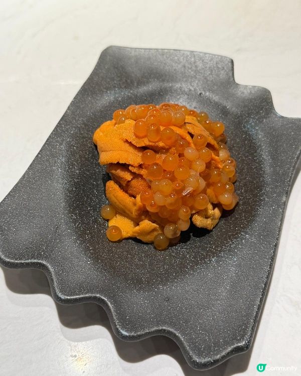 一人食兩板海膽 omakase