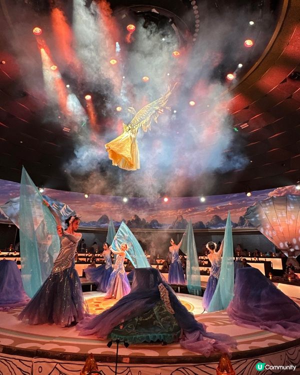 深圳新開宮廷宴會餐廳🎉360°環幕光影+旋轉舞台欣賞七幕表演✨提供漢服體驗！