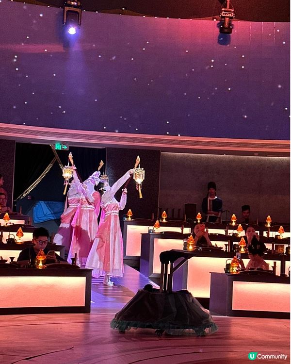 深圳新開宮廷宴會餐廳🎉360°環幕光影+旋轉舞台欣賞七幕表演✨提供漢服體驗！