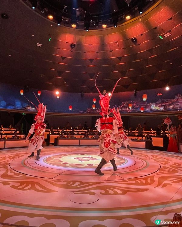 深圳新開宮廷宴會餐廳🎉360°環幕光影+旋轉舞台欣賞七幕表演✨提供漢服體驗！