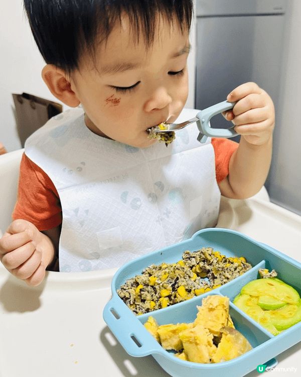 圖一 tecopeco餐具（匙羹 叉）小朋友容易握住 易𢳂食...