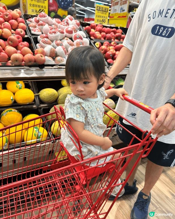 我推薦同小朋友去超市 可以令佢地認識唔想食物名稱同一齊參與購...