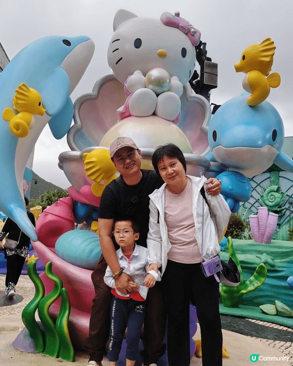 於5月份本人和家人到海洋公園玩樂，當日本人和家人玩到海洋公園...