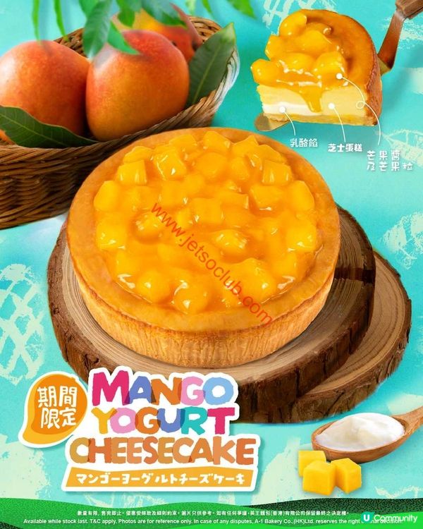 A-1 Bakery 矚目登場：全新芒果乳酪芝士蛋糕，夏日滋味誘惑！