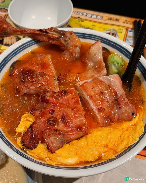 超巨雞髀🍗超濃蕃茄湯配滑蛋🍅抵食平價午餐‼️