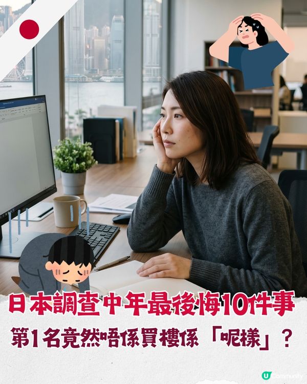 打工仔心聲💼日本網民票選「10件最後悔後生冇做事」🤦‍♂️「呢1件事」登榜首！