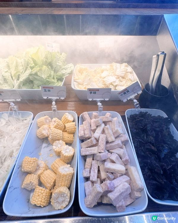 自助吧檯🫜 超過70種無限供應的食材🥣🌽🍅🥦🍉