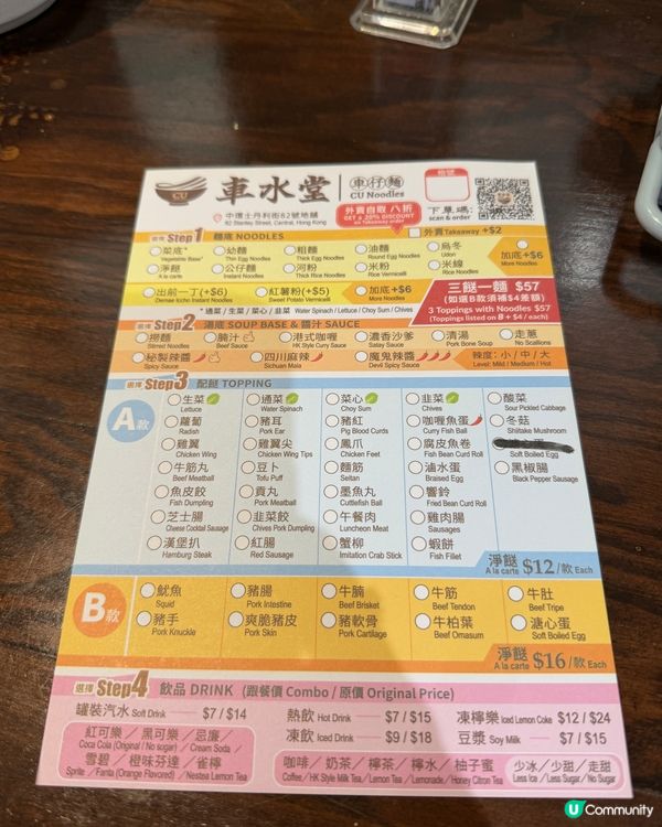 中環獨自歎車仔面🥰👍