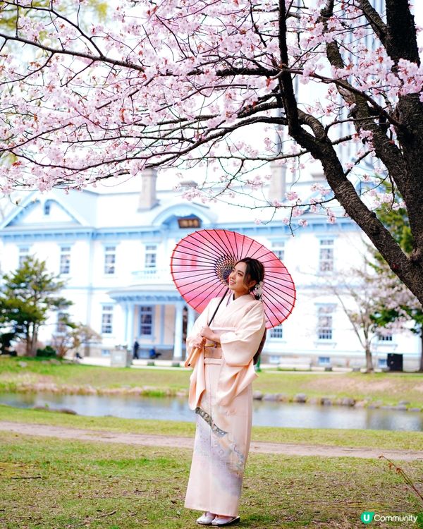 🌸【札幌和服體驗】租和服＋攝影師影櫻花全攻略