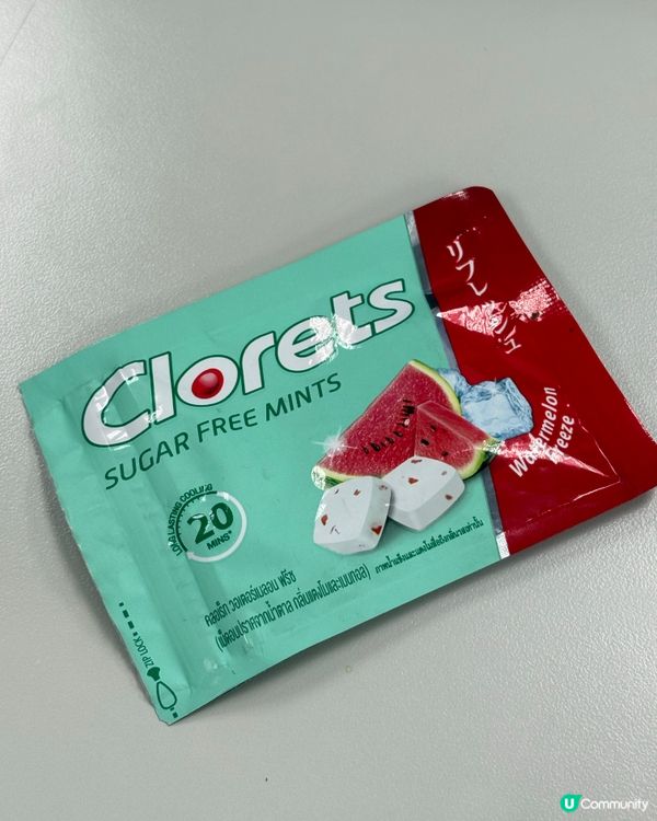 去泰國請閉眼入手Clorets呢包西瓜涼糖！🍉