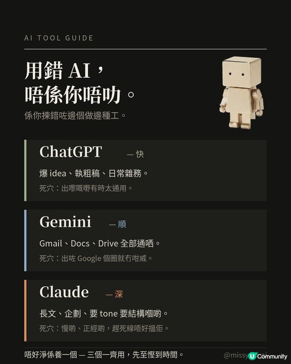 打工仔必收藏｜點用 AI 分工？