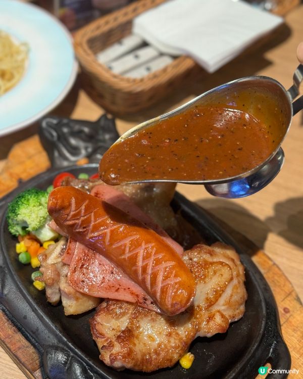 鉄板美式雜扒惹味😋🥩🥢