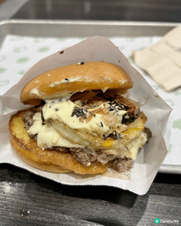 Shake shack 期間限定 日式大阪燒漢堡