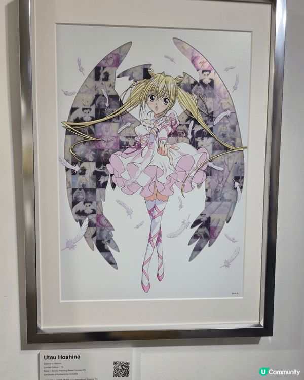 上環一個展覽，守護甜心展覽，有很多幅很特別製成的作品，有細節...