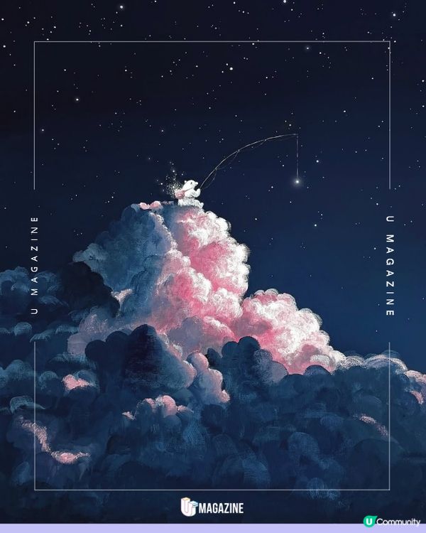 古董畫框結合夢幻雲海☁️天空系油畫深受收藏家喜愛🩵