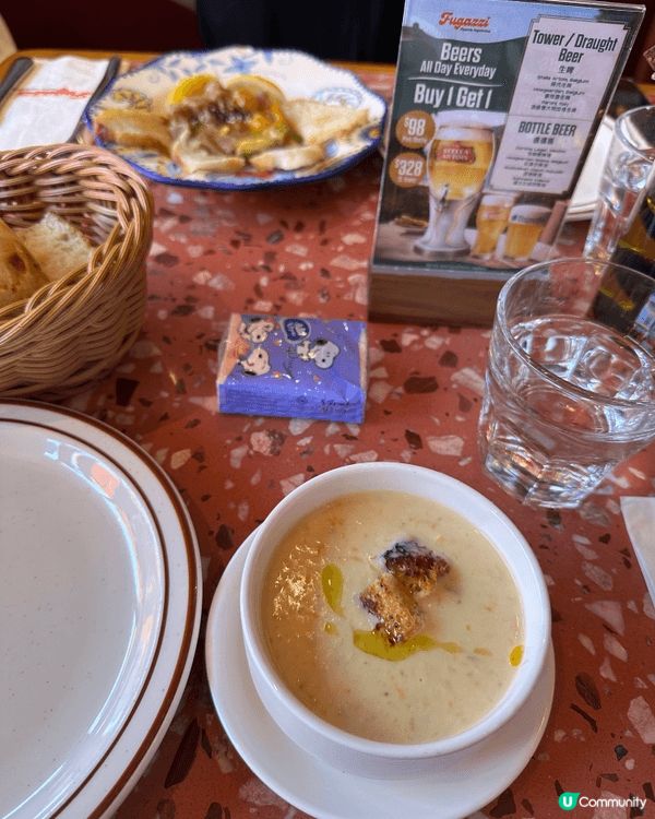 天璽天商場Fugazzi食三道菜菜式好味