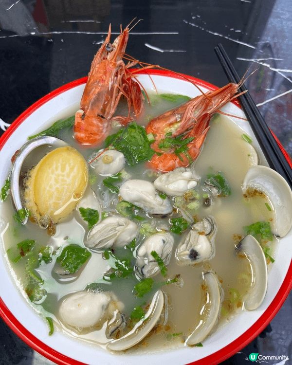長沙灣富貴粉麵的海鮮粉，$68 only ! 廉價美味！值得...