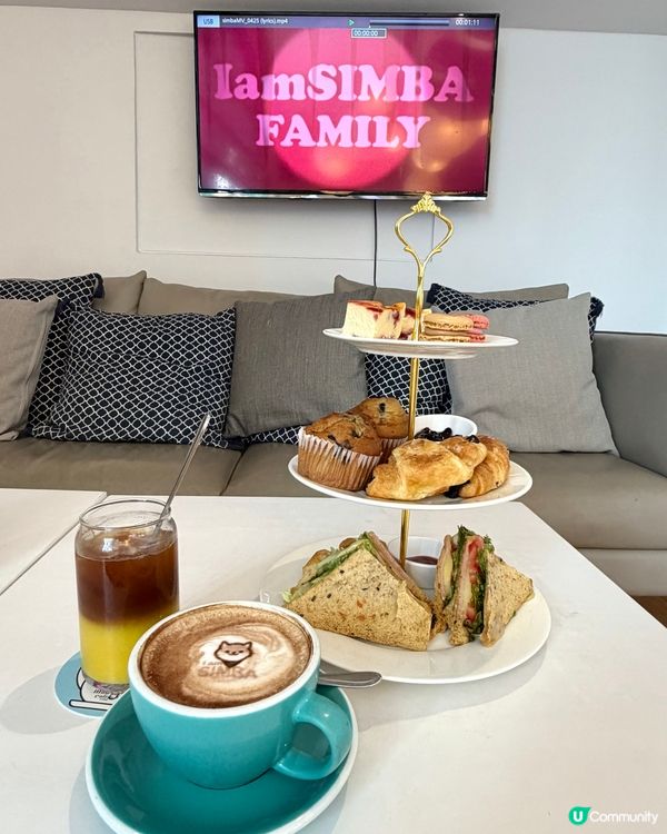 帶住小朋友望住維港景好chill打卡嘆hightea