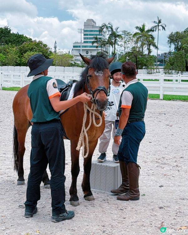 親子遊！彭福公園旁親親小馬！🐎🥰
