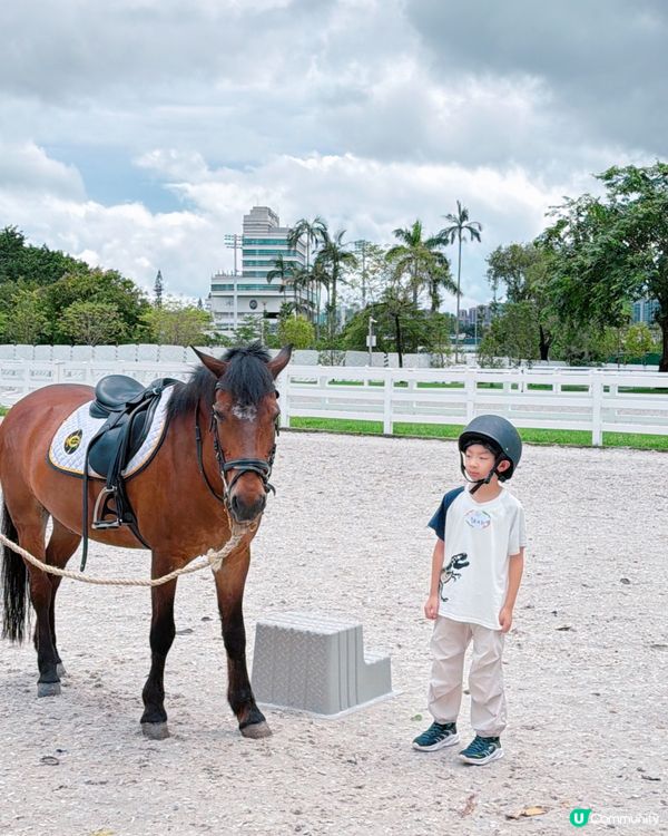 親子遊！彭福公園旁親親小馬！🐎🥰