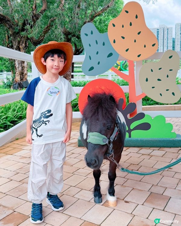 親子遊！彭福公園旁親親小馬！🐎🥰