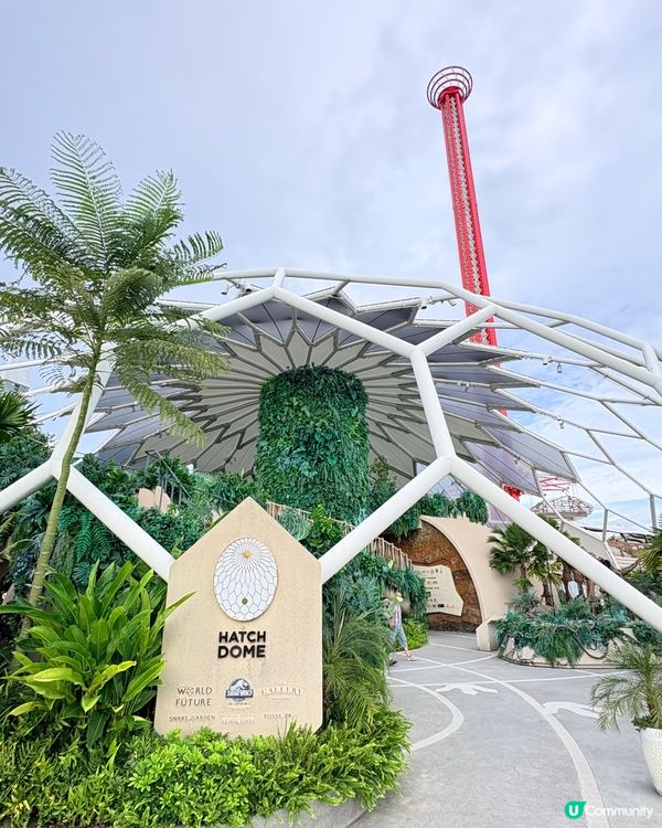 曼谷親子景點-Hatch Dome河濱夜市旁免費恐龍樂園
