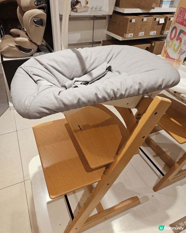 Strokke Tripp Trapp 木製毛兒童成長椅，衫...