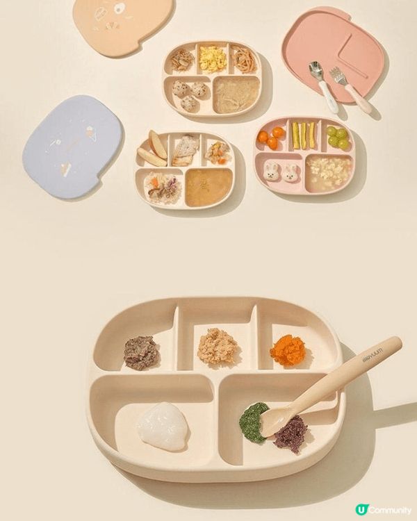 moyuum 分格餐具又靚又安全，bb 食得安心，媽媽見到又...