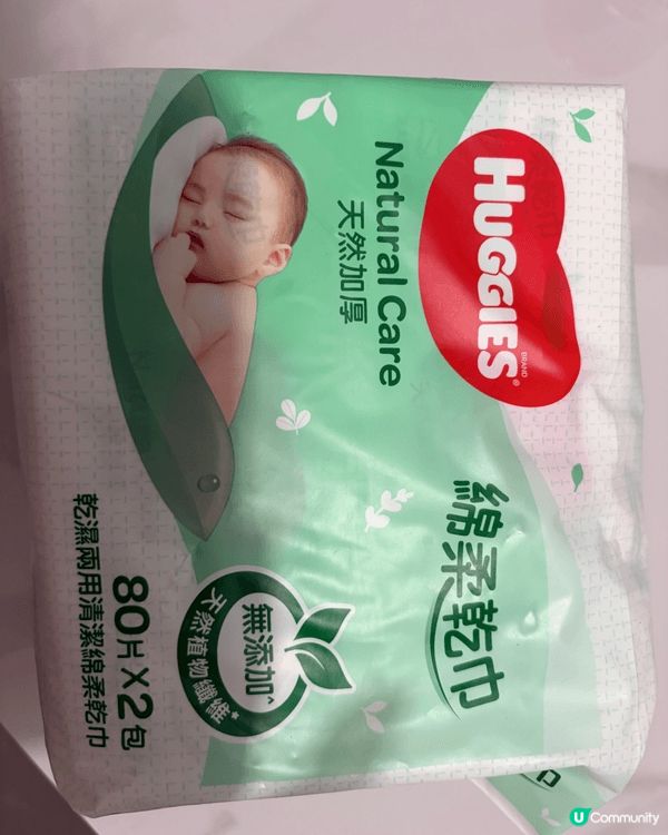 Huggies棉柔乾巾非常好用，成份天然，而且無論乾用或濕用...