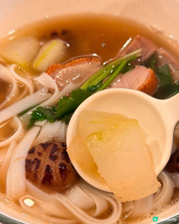 冬瓜·冬菇·烤鴨陳皮湯河粉