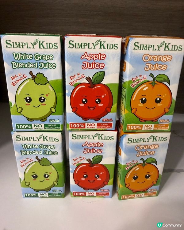 天然果汁助成長 💯🍎🍏🍇