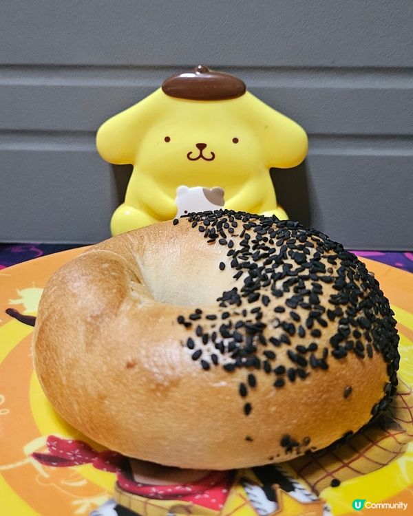7仔芋泥鹹蛋黃貝果