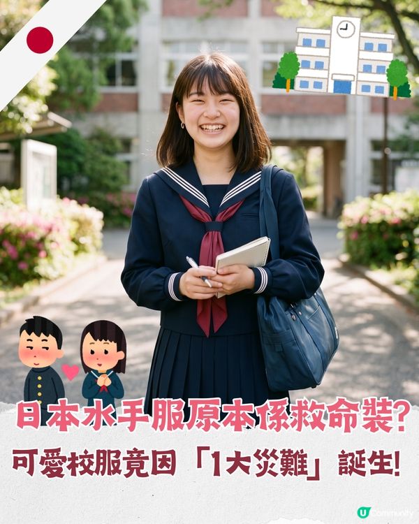 日本校服冷知識💡可愛水手服原來起源於1災難😮男學生交換衫鈕每粒唔同意思！