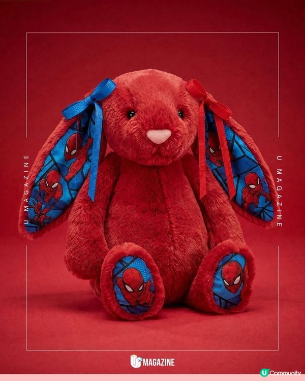 網絡爆紅！Jellycat Bunny 改造熱潮｜變身小熊維尼、蜘蛛俠與斑點狗                                                    