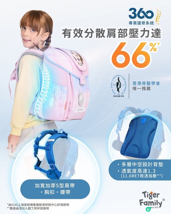 【開學Get Ready! ✨】送您Tiger Family超輕量護脊書包🎒！