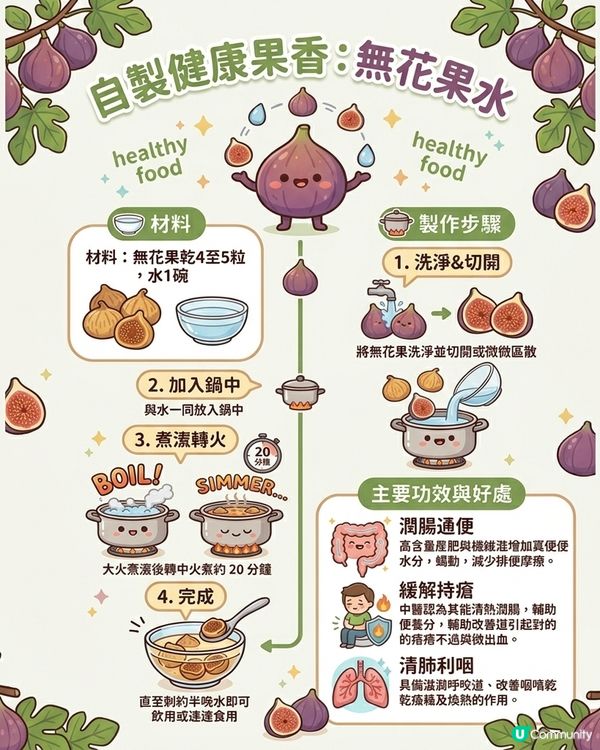 自製健康無花果水