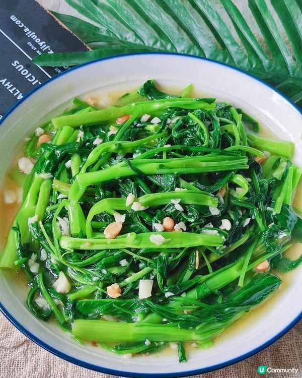 蒜蓉空心菜咁炒先夠香！新鮮蔬菜簡單煮都好食