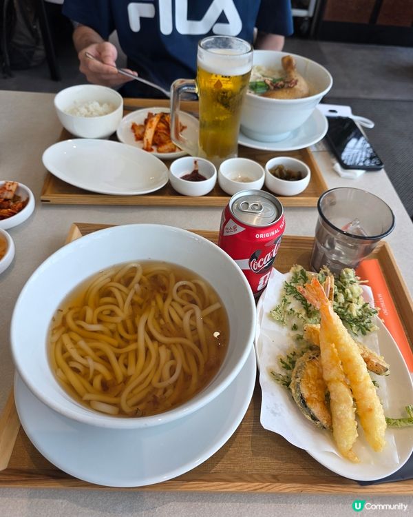 釜山望海景高質天婦羅炸蝦烏冬麵🍤