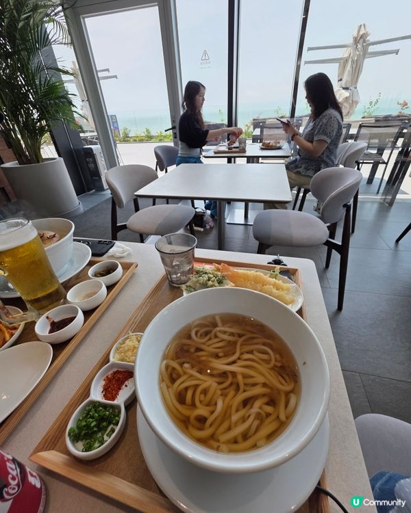 釜山望海景高質天婦羅炸蝦烏冬麵🍤