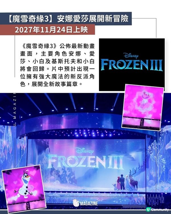 迪士尼多部經典動畫開拍續集！《魔雪奇緣3》/《玩轉極樂園2》即將登場                                                    
