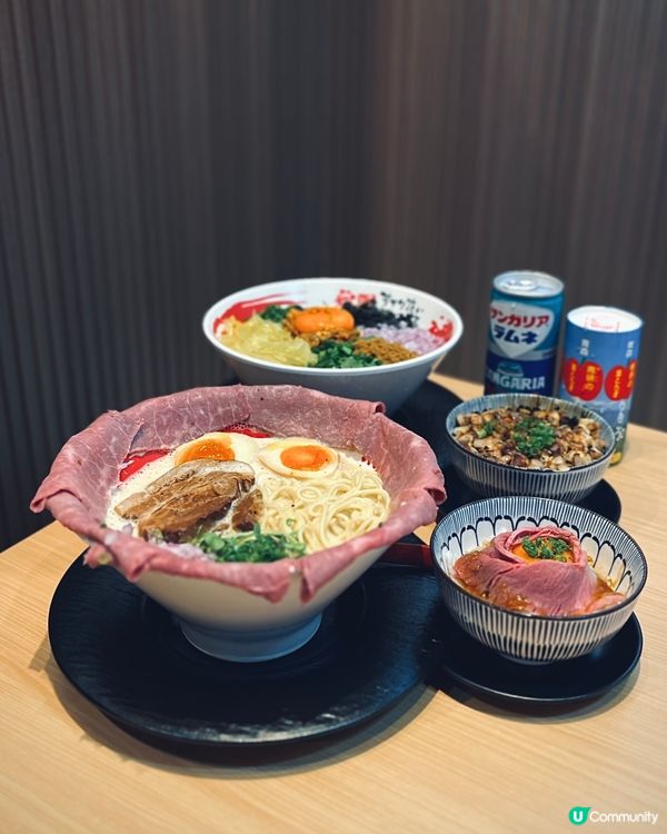大阪過江龍牛骨白湯拉麵！香港也有啦！ 🍜😋
