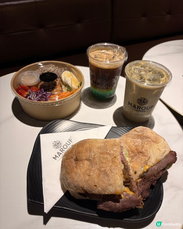 尖沙咀Marouf Coffee打卡美食|型格午餐+特調咖啡...