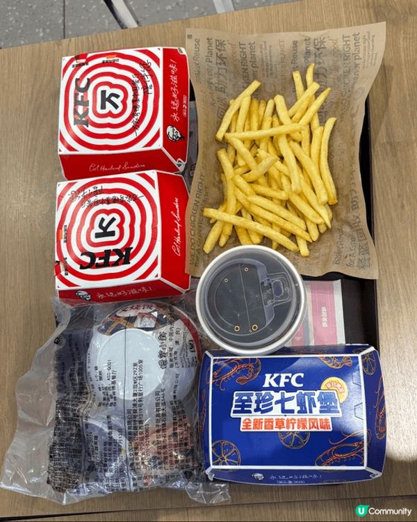 8月8日帶咗小朋友上咗去深圳食KFC有蠟筆小新玩具，我換咗有...
