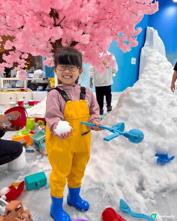 好開心！香港都有得玩雪呀！❄️⛄️😍