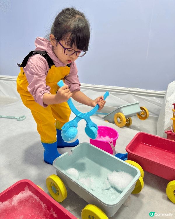 好開心！香港都有得玩雪呀！❄️⛄️😍