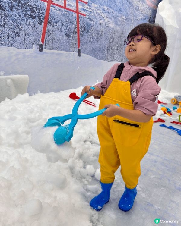 好開心！香港都有得玩雪呀！❄️⛄️😍