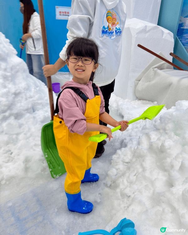 好開心！香港都有得玩雪呀！❄️⛄️😍
