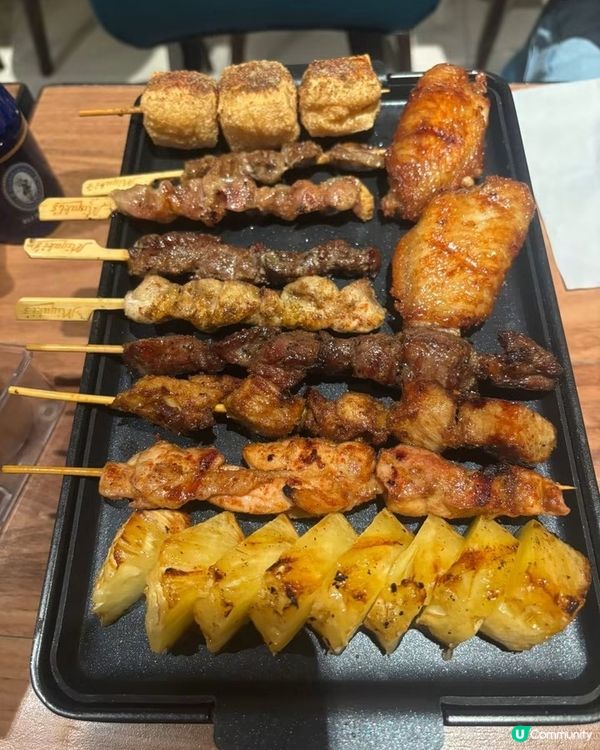 🤤🌟 雞雜串燒夠脆夠味！